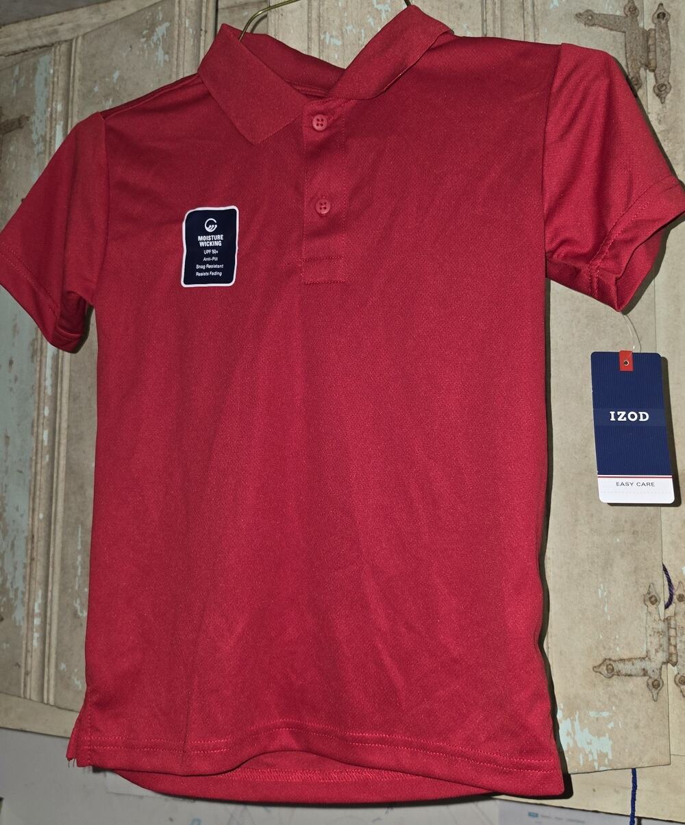IZOD Small (8) Red Collared Shirt NWT